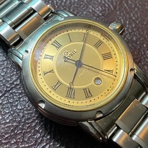 Gevril Solid 18k Gold and stainless steel Watch A+